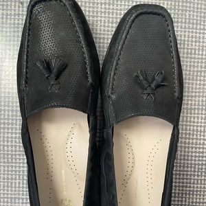 SAS Black Tassel Loafers